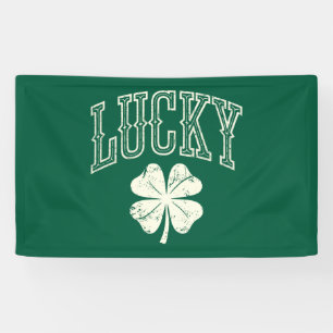 Vintage Glücksklee St. Patrick's Day Banner