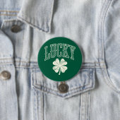 Vintage Glücksklee St. Patricks Tag Button (Beispiel)
