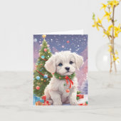 Vintage Glückwunschkarte für das neue Jahr Karte (Gelbe Blume)