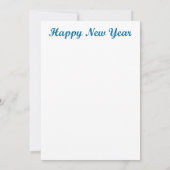 Vintage Glückwunschkarte für das neue Jahr Karte (Rückseite)