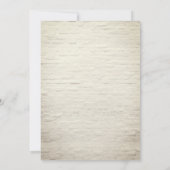 Vintage Glühbirne Botanischer Garten Hochzeit Einladung (Rückseite)