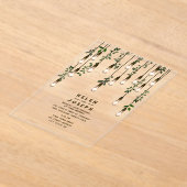 Vintage Glühbirnen Botanische Grüne Hochzeit Acryleinladungen (Ablage )