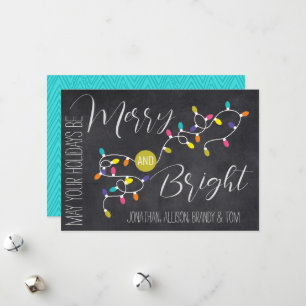 Vintage Glühbirnen Frohe und helle Weihnachtskarte Feiertagskarte