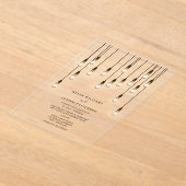 Vintage Glühbirnen Hochzeit Acryleinladungen (Ablage )