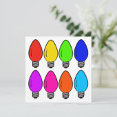 Vintage Glühbirnen Karte (Stehend Vorderseite)