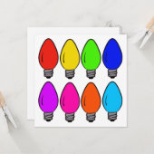 Vintage Glühbirnen Karte (Vorderseite/Rückseite Beispiel)