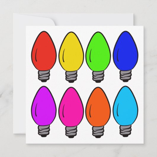 Vintage Glühbirnen Karte (Vorderseite)