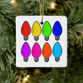 Vintage Glühbirnen Keramik Ornament