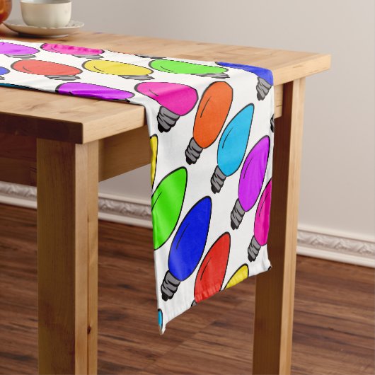 Vintage Glühbirnen Kurzer Tischläufer (Beispiel)