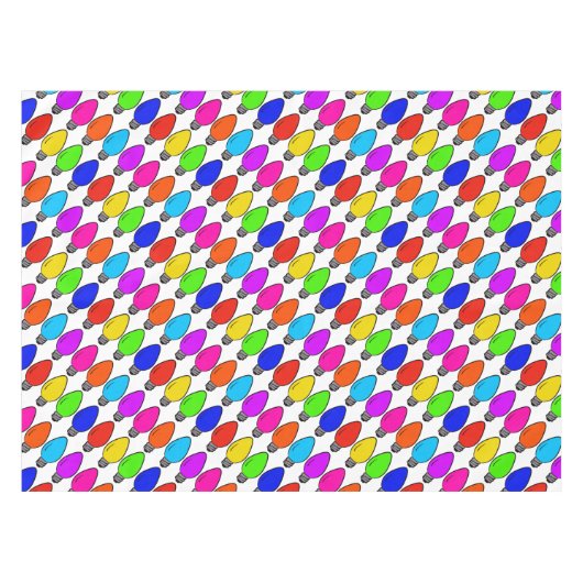 Vintage Glühbirnen Tischdecke (Vorderseite (Horizontal))