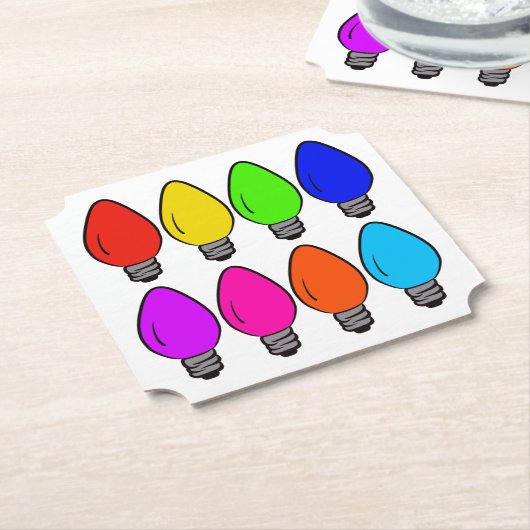 Vintage Glühbirnen Untersetzer (angewinkelt)