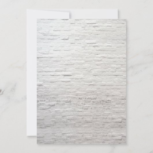 Vintage Glühbirnen, White Brick Virtual Einladung (Rückseite)