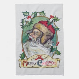 Vintage-Gnom-Christmas Geschirrtuch