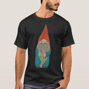 Vintage Gnom lustiger Garten Geschenk Whimsy T-Shirt