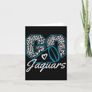 Vintage Go Cheer Jaguars Zurück zur Schule Srit Karte