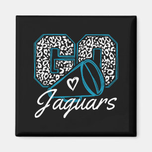 Vintage Go Cheer Jaguars Zurück zur Schule Srit Magnet