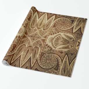 Vintage-Gold-Ägyptischer-Papierdruck Geschenkpapier