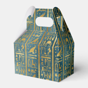 Vintage-Gold-Ägyptischer Papierdruck Geschenkschachtel