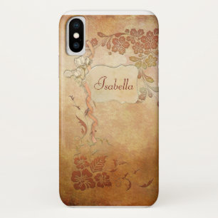 Vintage Gold Blumen Personalized Case-Mate iPhone Hülle