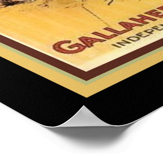 Vintage "Gold Bond"-Tabakwerbung Poster (Ecke)