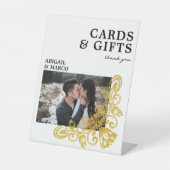 Vintage Gold Cards und Geschenke Sockelschild (Vorderseite)