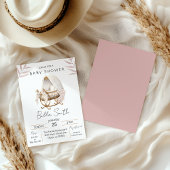 Vintage Gold Cradle Baby Shower Invitation Einladung