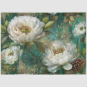 Vintage Gold Floral Seamless Decoupage Seidenpapier (Vorderseite)