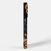 Vintage Gold Gears & Red Neon Mythic Cyberpunk  Case-Mate iPhone Hülle (Rückseite / Rechts)