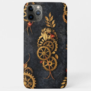 Vintage Gold Gears & Red Neon Mythic Cyberpunk Case-Mate iPhone Hülle