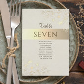 Vintage Gold-Hochzeitstabelle