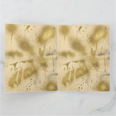 vintage gold Newspaper Pregnancy Announcement Karte (Innenseite)