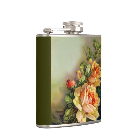 Vintage Gold-Rose Flachmann (Rechts)