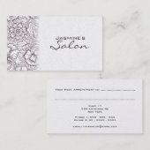 Vintage Gold Salon Termin Business Card (Vorne/Hinten)