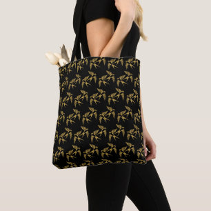 Vintage Gold Schwalben Muster Tasche