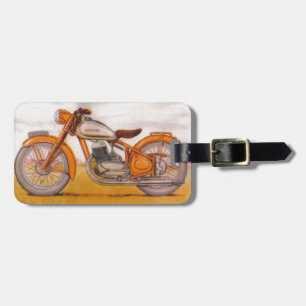 Vintage Gold Socovel Motorrad Druck Gepäckanhänger