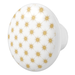 Vintage Gold-Sternenmuster-Design Keramikknauf