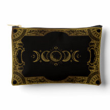 Vintage Gold Verzierte Himmlische Mondphasen