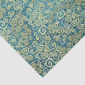 Vintage Gold Wirbel Muster Luxury Boho Klasse Seidenpapier (Detail)