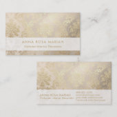 *~* Vintage Goldantike gealterter schillernder Visitenkarte (Vorne/Hinten)