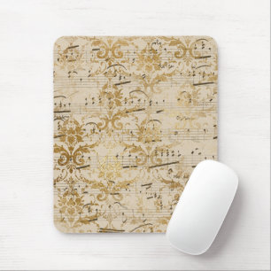 Vintage Goldblatt-Musik Mousepad