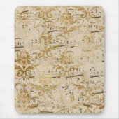 Vintage Goldblatt-Musik Mousepad (Vorne)