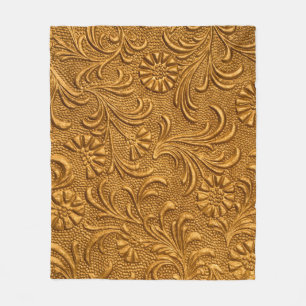 Vintage Goldblumenschmuck Fleecedecke