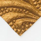 Vintage Goldblumenschmuck Fleecedecke (Ecke)