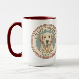 Vintage Golden Companion Golden Retriever 1970 Tasse