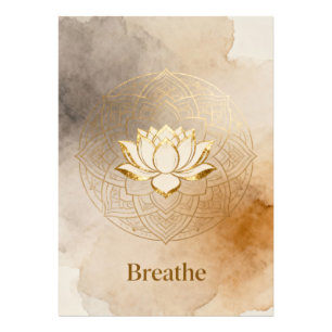 Vintage Golden Deer & Antike Uhr Ästhetik Poster