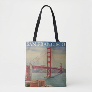 Vintage Golden Gate Bridge San Francisco Tasche