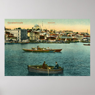 Vintage Golden Horn Konstantinopel ca 1900 Poster