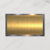 Vintage Golden Keys | Real Anwesen | Metallisch Visitenkarte (Rückseite)