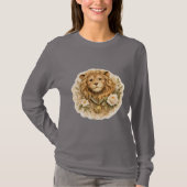 Vintage Golden Löwe Langarm T-Shirt (Vorderseite)