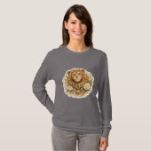 Vintage Golden Löwe Langarm T-Shirt (Vorne ganz)
